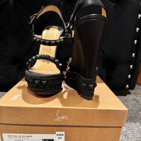 Louboutin Wedges size 39 - Picture 1 of 2